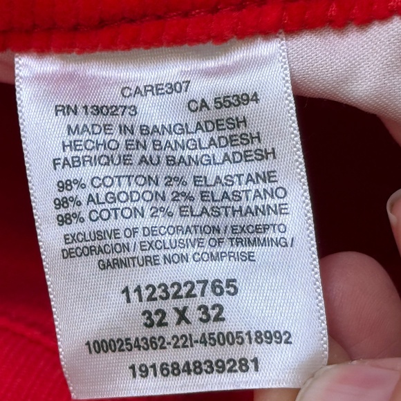 Wrangler | Wanderer High Rise Flare Red Cords Wide Bootcut Bell Bottom Jeans - Picture 14 of 16